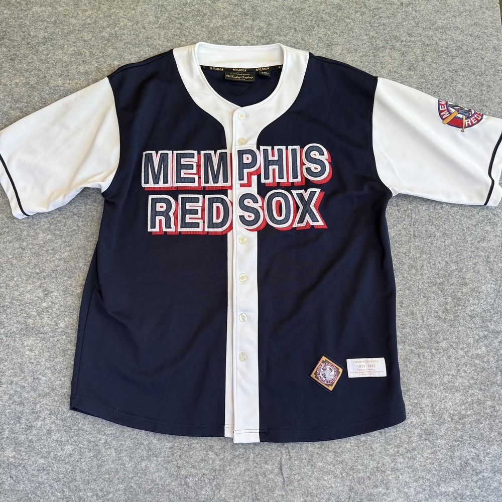 Memphis Red Sox Baseball Jersey Mens 2XL Blue Negro Leagues NLBM Oh Trading Co.